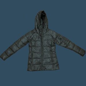 Lauren Ralph Lauren Green Puffer Jacket XS Women’s Hooded Coat